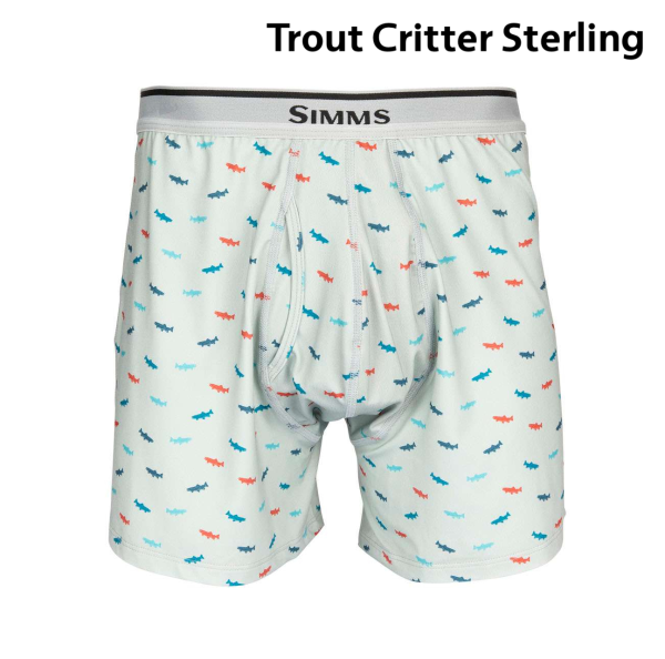 Simms Boxers Trout Critter Sterling